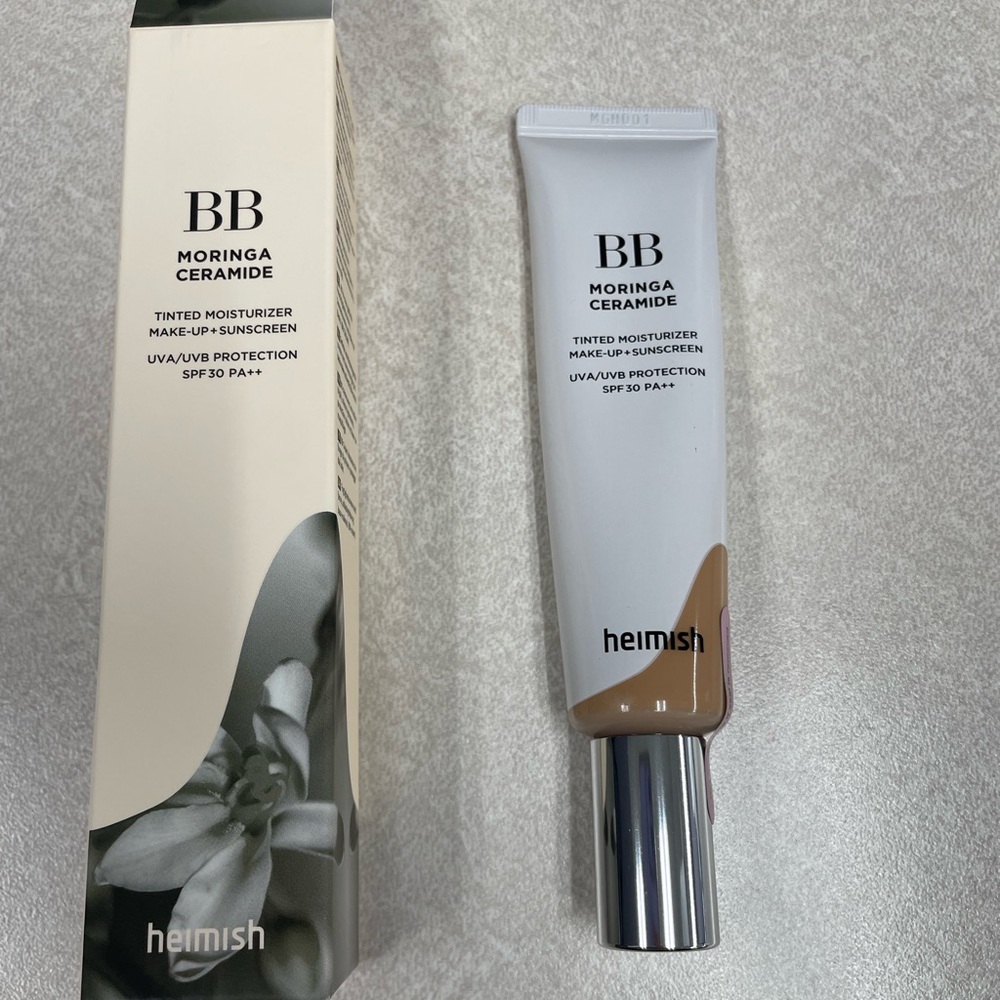 Heimish BB Moringa Ceramide Tinted Moisturizer, color 28 Tan. Kbeauty. New